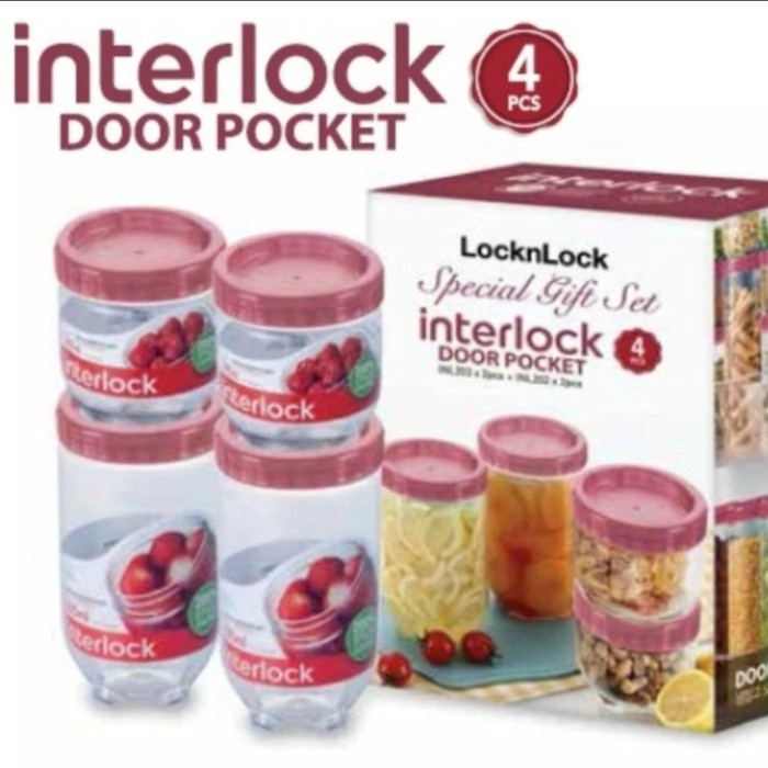 LOCKNLOCK INTERLOCK DOOR POCKET 4PCS SPECIAL GIFT SET DISKON