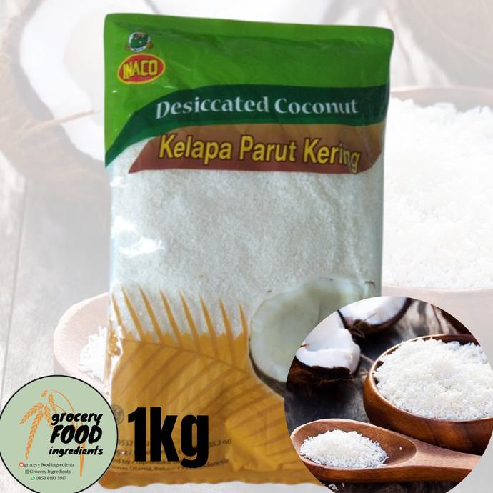 

Promo Desiccated coconut 1kg / kelapa parut kering
