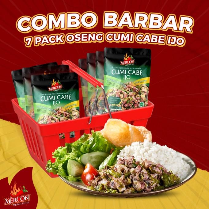 

Promo HEMAT COMBO BARBAR | CUMI CABE IJO 150 GRx7 | MERCON MERAH PUTIH