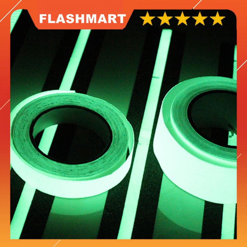 FLASHMART Lakban Glow In The Dark Luminous Adhesive Tape 1.5cmx10m - A0015