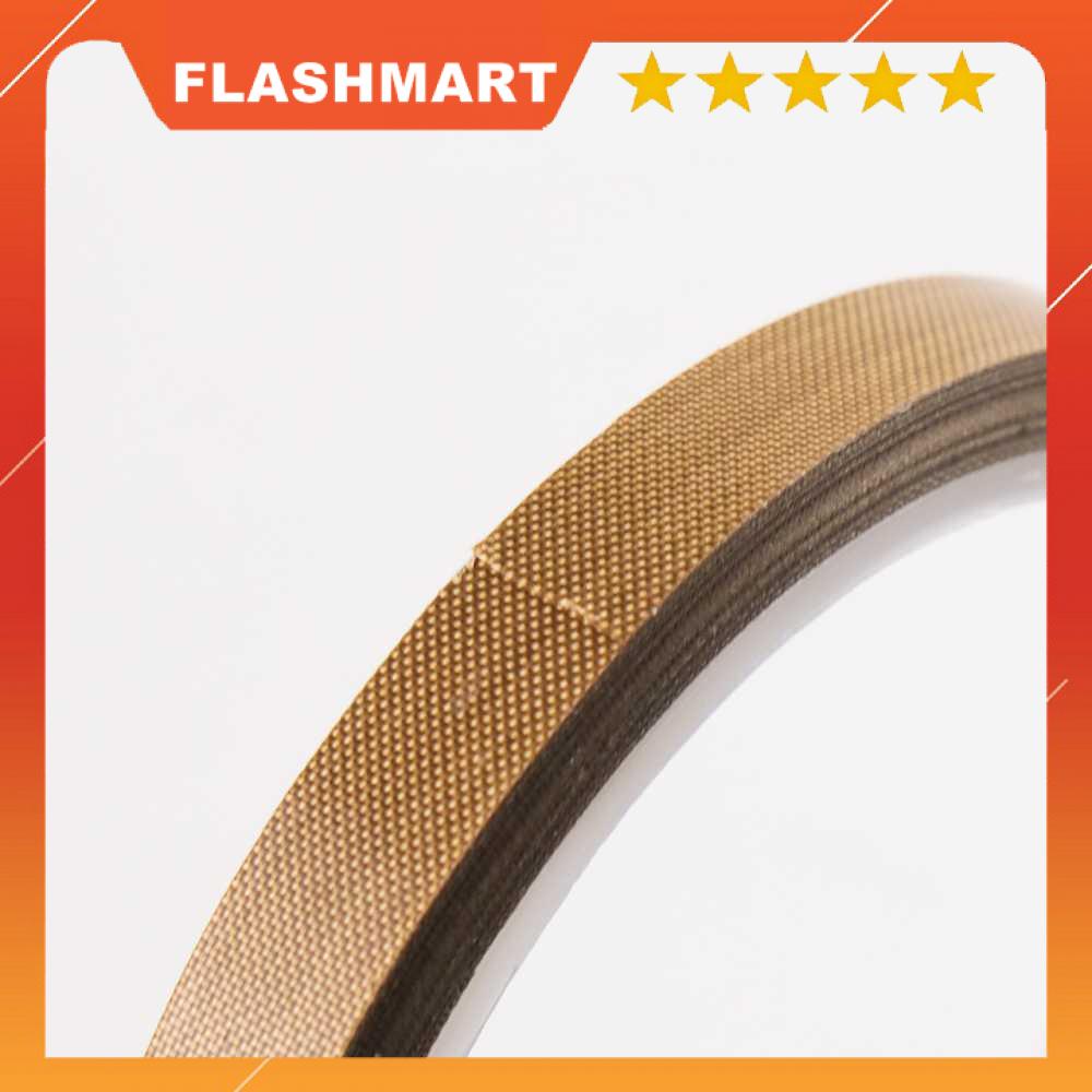 FLASHMART Tape Lakban PTFE Heat High Temperature Adhesive 10m x 0.18mm - TF10M