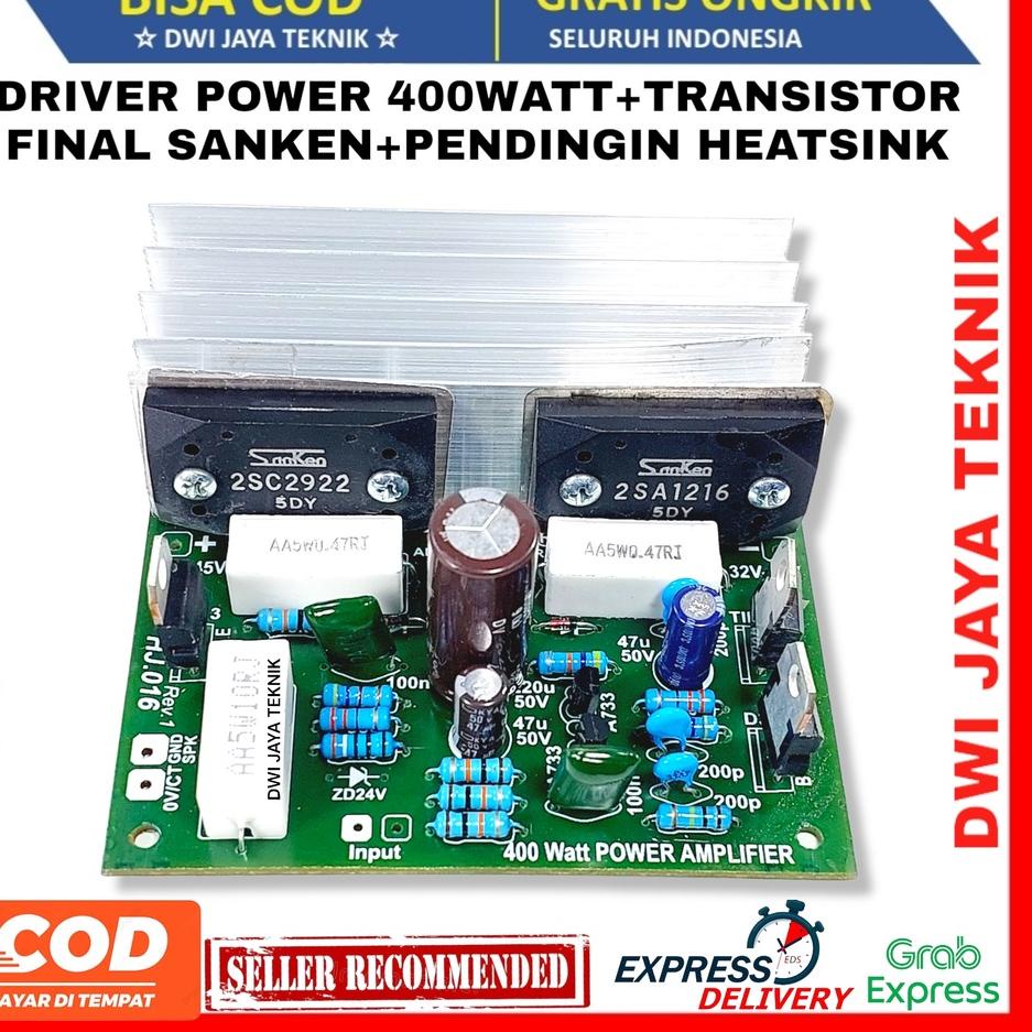 Best Rating Kit Power Ampli 400watt mono+Sanken+ Pendingin