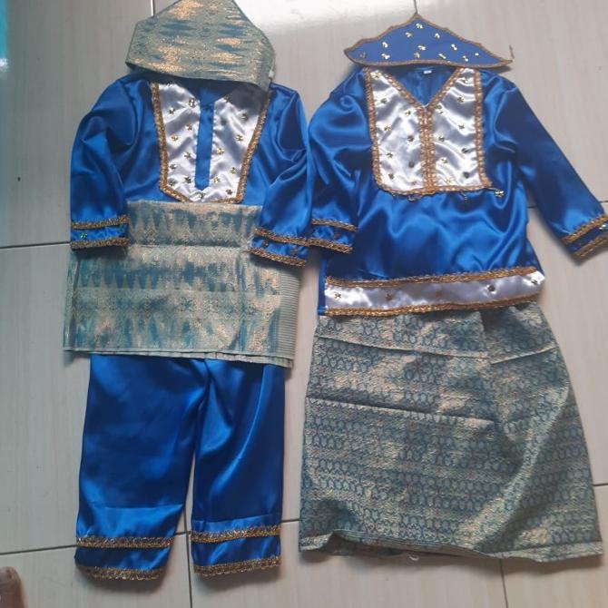 baju adat bangka belitung anak TK SD / baju anak adat babel TK SD