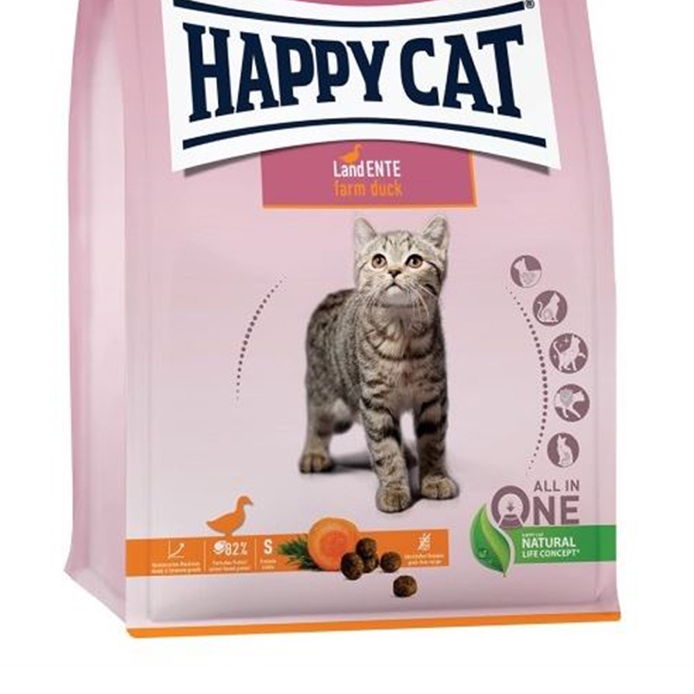 Happy Cat 1.3 Kg Makanan Kucing Kering Young Junior Farm Duck