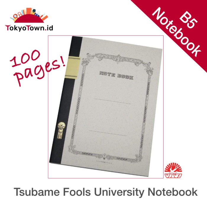 

Terlaris Notebook B5 Tsubame Fools University High Quality Japanese