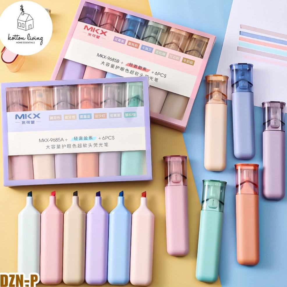 

Termurah (Isi 6) Spidol Pastel Set Stabilo Highlighter Dzn P