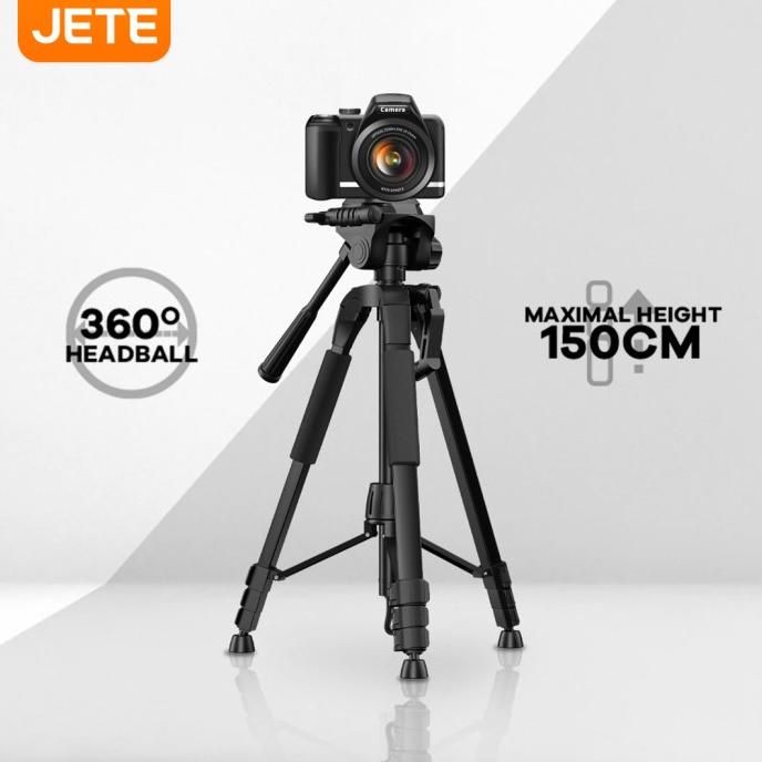 JETE H11 Tripod Vlog | Tripod Professional Kamera DSLR/Kamera Video