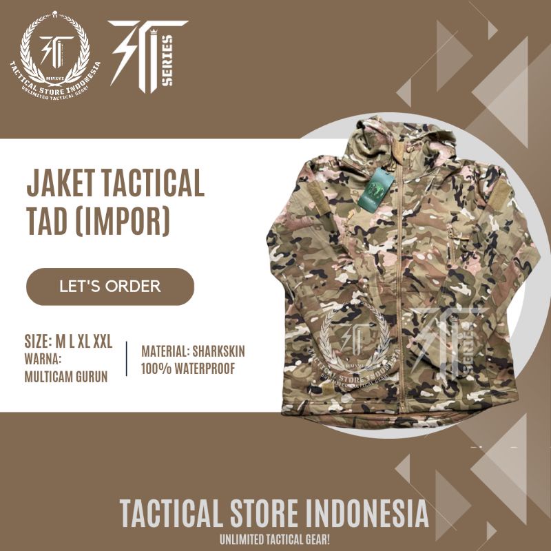 ORIGINAL Jaket TAD Tactical Helicon IMPOR - Multicam