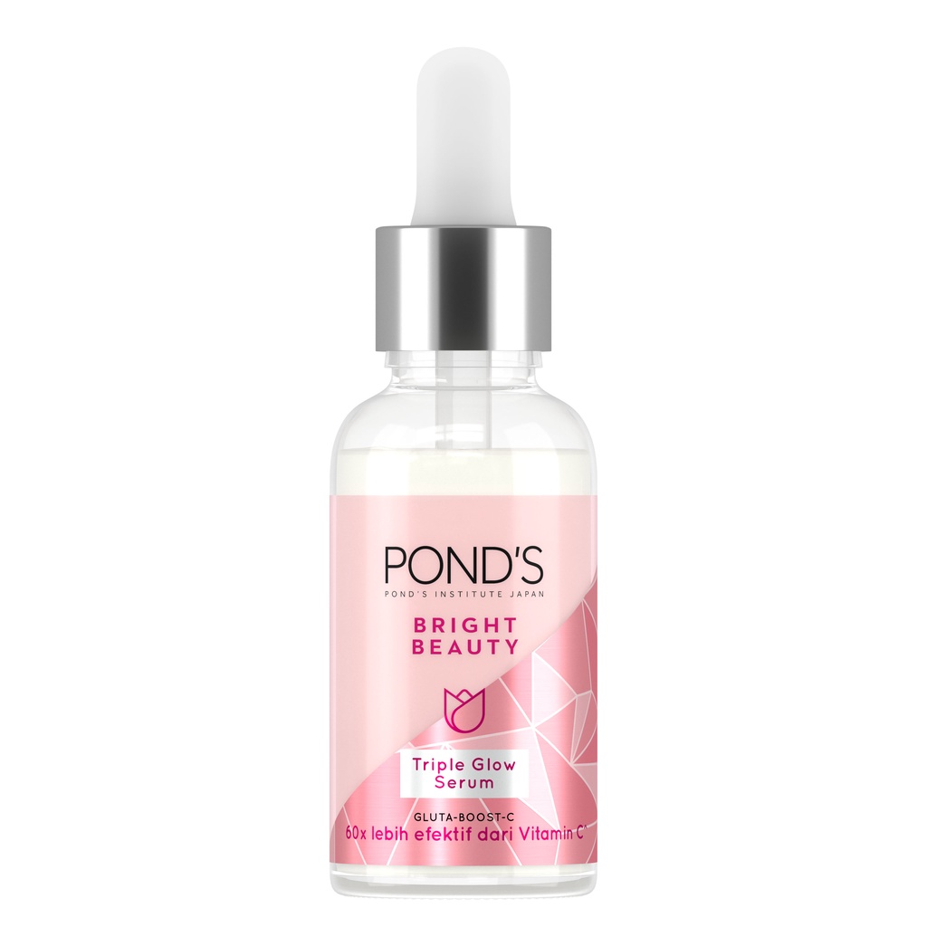 Ponds Tripleglow Serum Wajah Brightening Serum Bright Beauty W Hyaluronic&amp;Niacinamide 30G