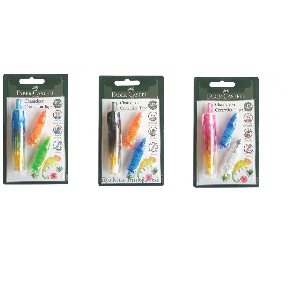 

First Surprise Correction Tape Faber Castell Motif Chameleon Free Refill 2 (163328R, 163351R, 163399R )