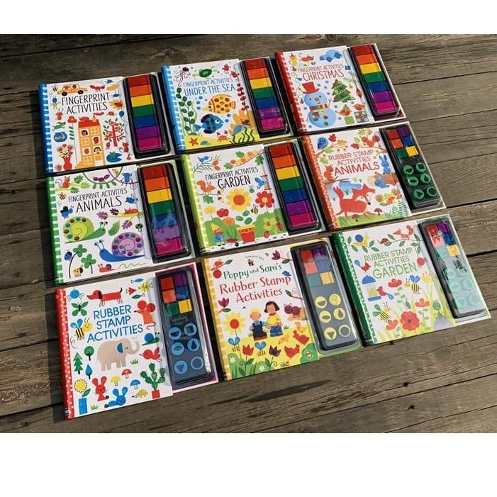 

Big Promote USBORNE FINGERPRINT RUBBER STAMP ACTIVITIES BUKU AKTIVITAS ANAK