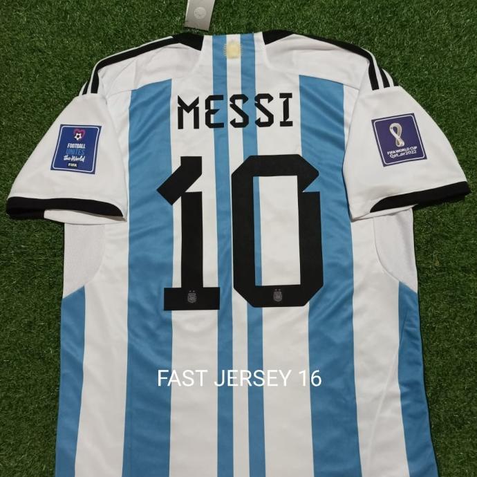 Jersey ARGENTINA Home + NAMESET 2022 Grade Ori