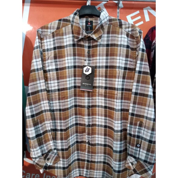 BENHILL :- kemeja flanel pria koleksi benhill keren bahan katun dan nyaman dipakai kemana-mana