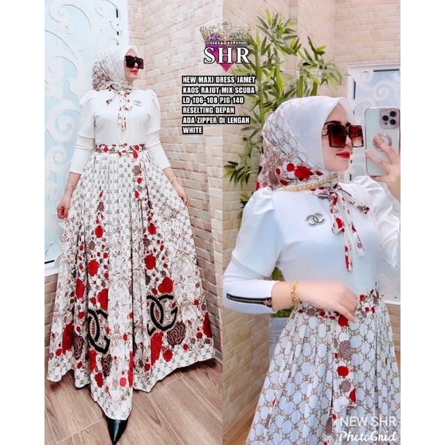 SHR ORI DREES SET HIJAB BUNGA