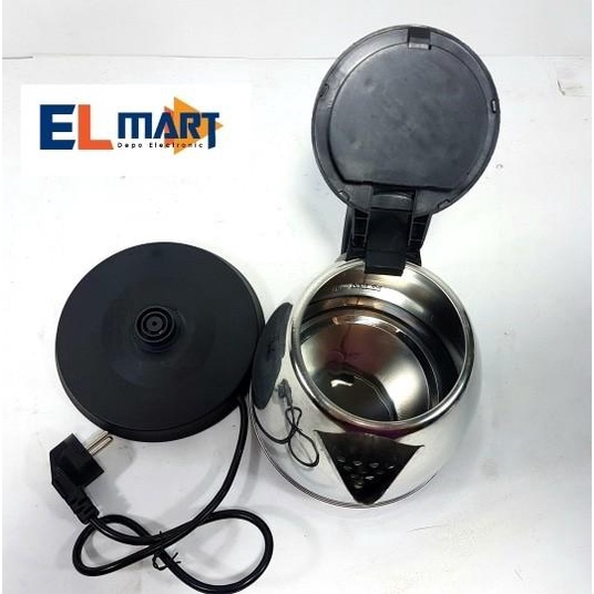 QQ electric kettle QK 158/teko ceret listrik 1,5L stainless murah