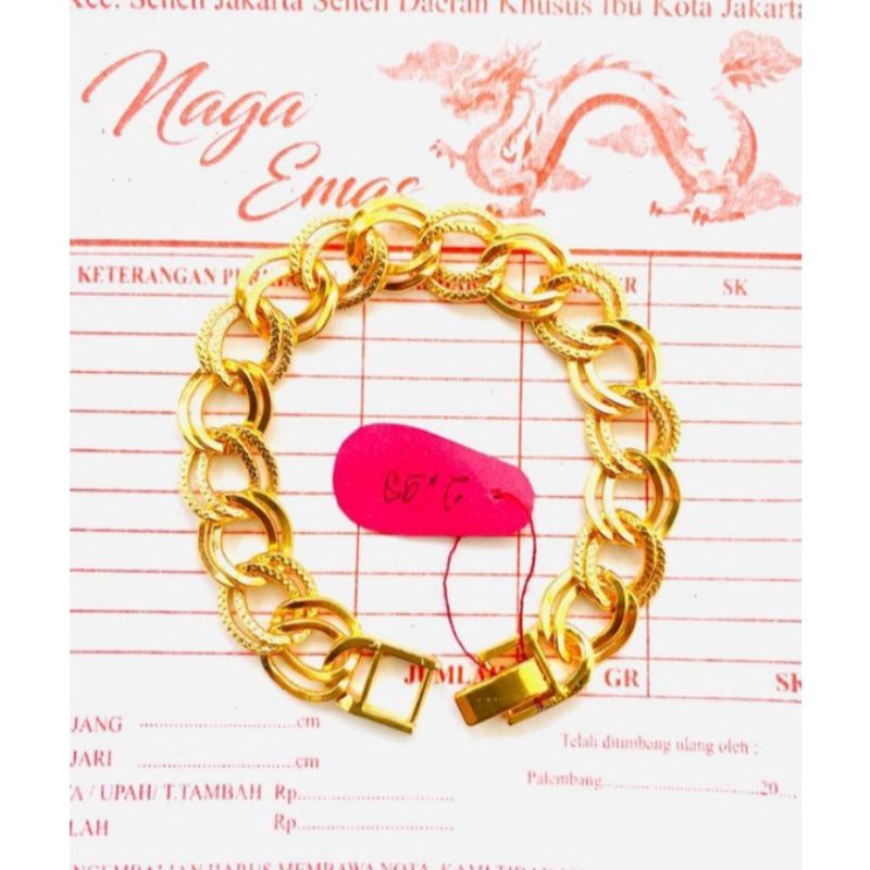 gelang tangan wanita emas muda kadar 85,9