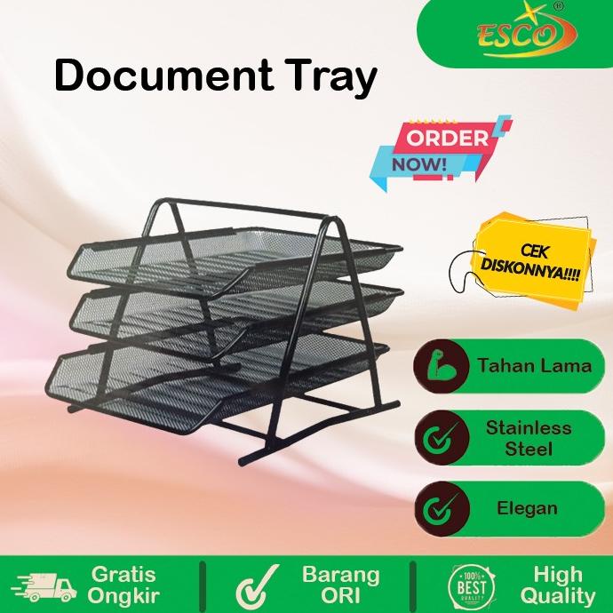 

Document Tray 3 Tingkat document organizer rak kertas file