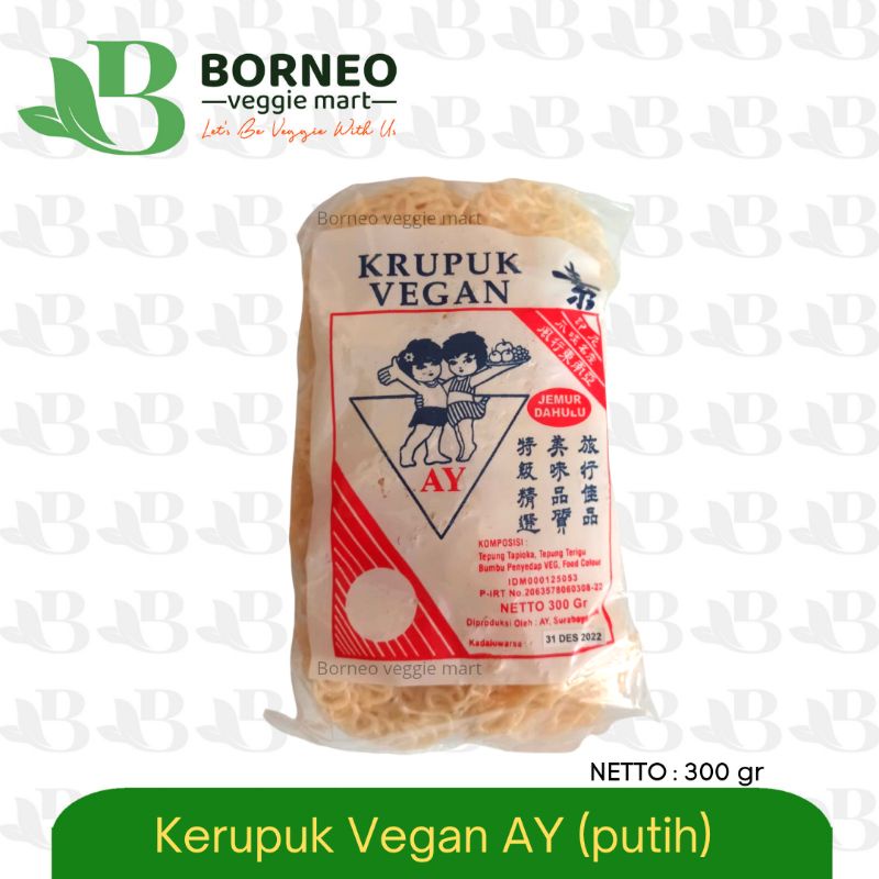 

Kerupuk / Krupuk AY keriting mentah (putih) Vegan & Vegetarian