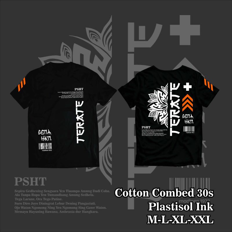 KAOS DISTRO PSHT WARNA HITAM