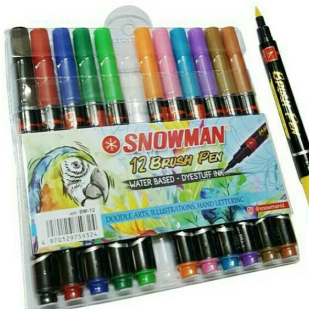 

Promo Habis Brush Pen Snowman 12 Warna