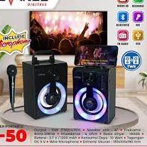 Diskon Pemesanan Speaker Bluetooth karaoke Advance S-50 + Mic / Speaker Karaoke / Speaker Bluetooth 