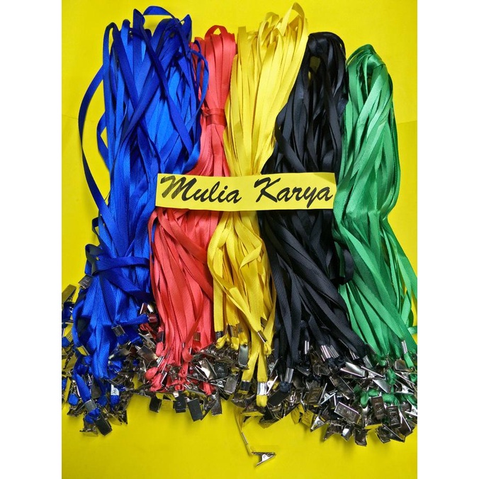 

Tali Name tag / Tali Lanyard Taiwan dengan Penjepit Besi