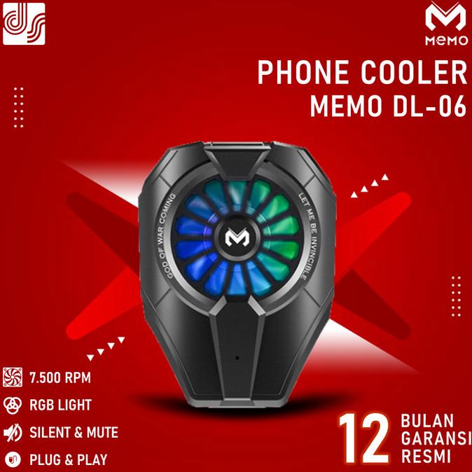 MEMO DL06 DL-06 Mobile Cooling Fan Cooler Radiator Kipas Pendingin HP