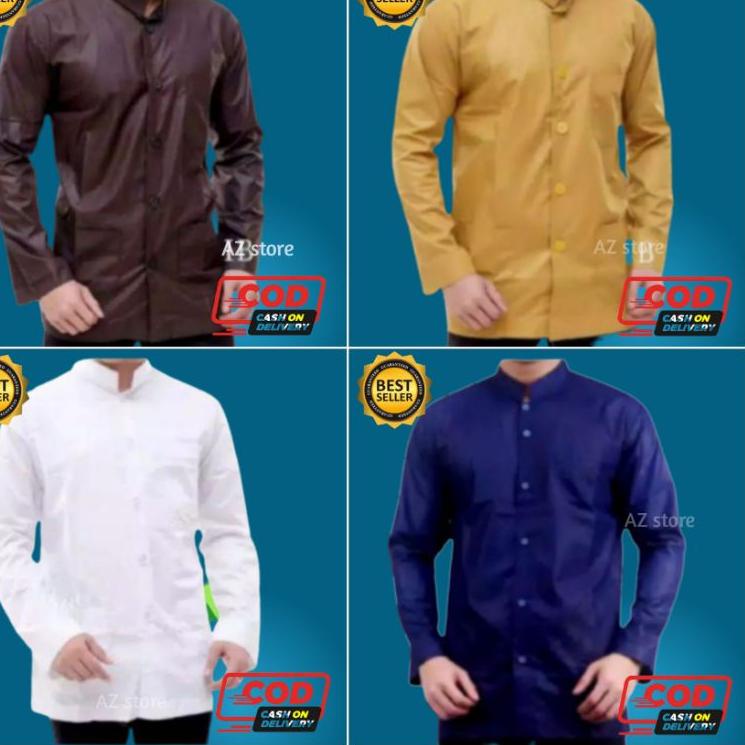 Special Surprise baju koko lengan panjang haibah model ammu pria dewasa merk annur terbaru