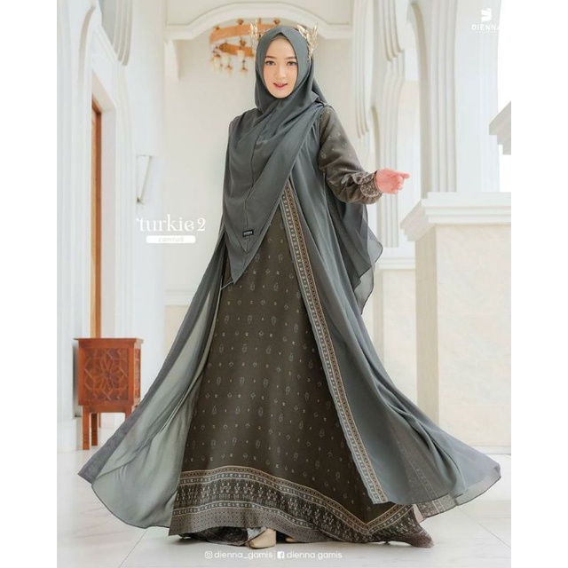 Turkie Family by Dienna Gamis | Family Set | Baju Couple Keluarga | Baju set Keluarga | Gamis Couple