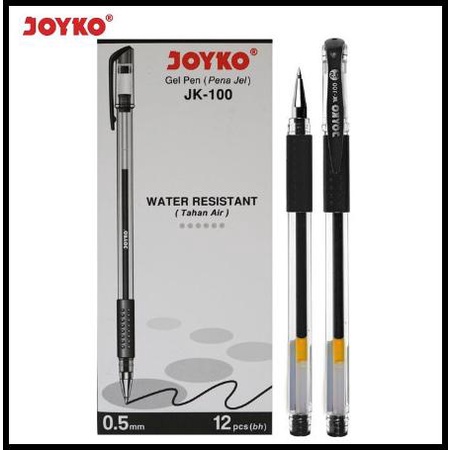 

Pen Bolpen Gel Jk-100 Joyko Hitam ( 1 Lsn )