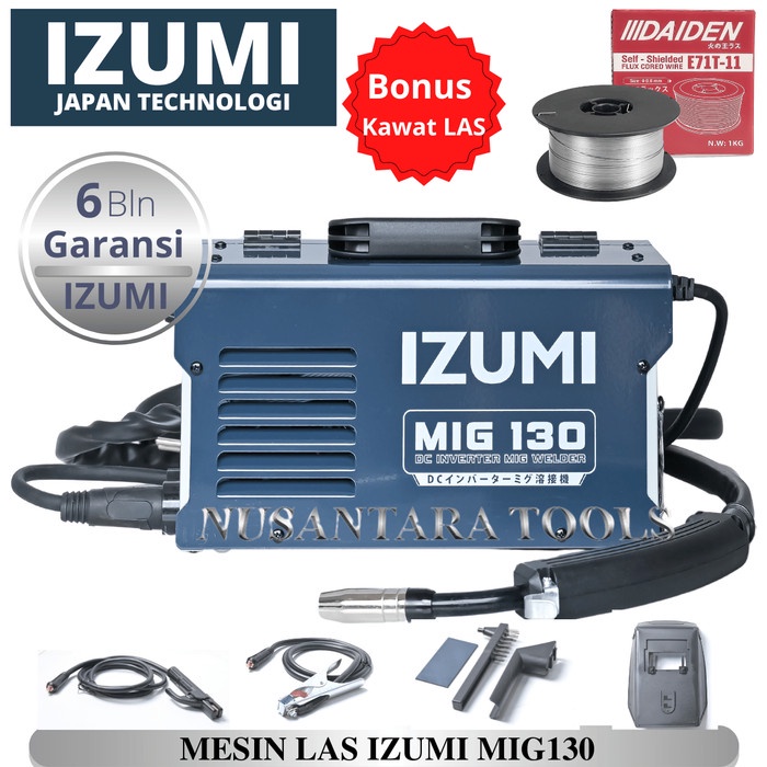 Terlaris Mesin Las Mig Izumi / Travo Las Izumi Mig-130 / Inverter Mig 130A