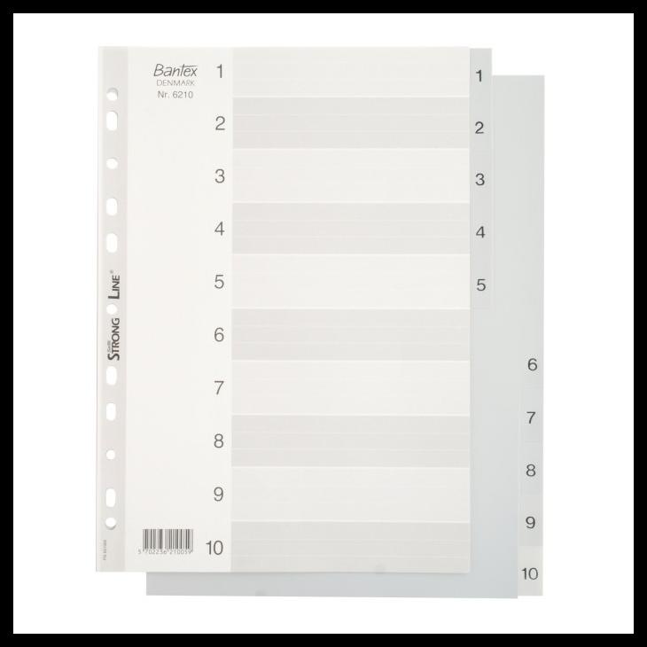 

Divider Bantex Plastik A4 6210 (1-10 Index)