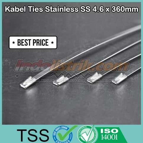 

Kabel Ties Stainless 36cm SS 4.6 x 360mm TSS Cable Tis Steel Kuat