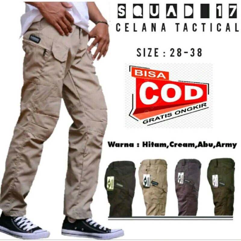 CELANA CARGO TACTICAL BLACKHAWK COD ORIGINAL