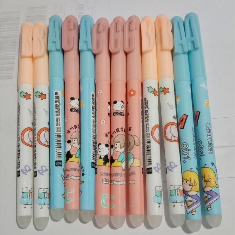 

(12pics) pen bisa hapus/pen gel hapus/erasable pen/pen hapus lucu fancy ODEMEI