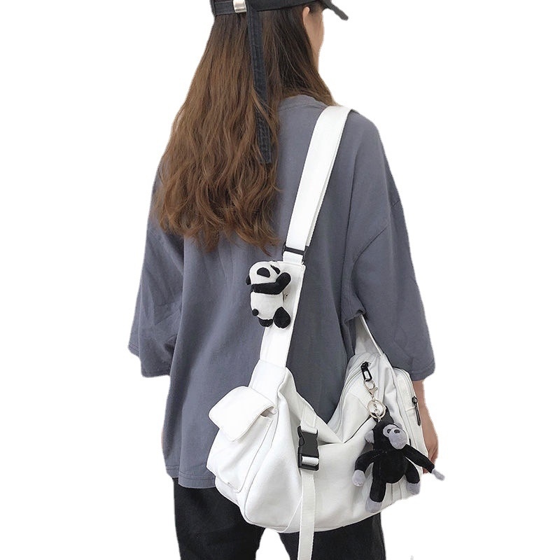 Tas Selempang Wanita Import SATU ALAT ACADEMY 100% Canvas Premium Tebal Kanvas Tas Slempang Wanita T