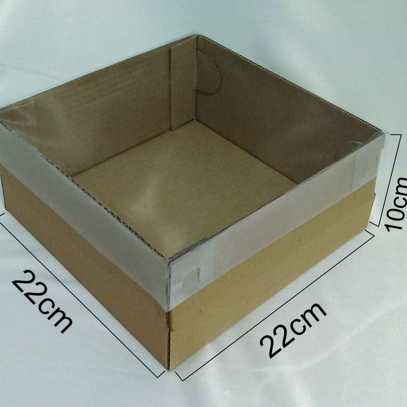 

ORDER NOW 10 pcs Box Full Tutup Mika 22x22x10cm/DIE CUT/Box Puding