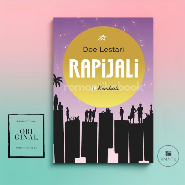 Promo Paket Novel Rapijali Full 3 Jilid Mencari Menjadi Kembali ~Dee Lestari Terlaris
