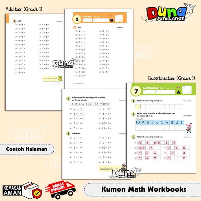 Flash Sale Buku Edukasi Anak Kumon Matematika Math Workbooks Terlaris