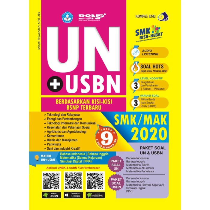 Promo Buku Un+Usbn Smk/Mak 2020 / Unbk Smk / Un Smk Best Seller Termurah