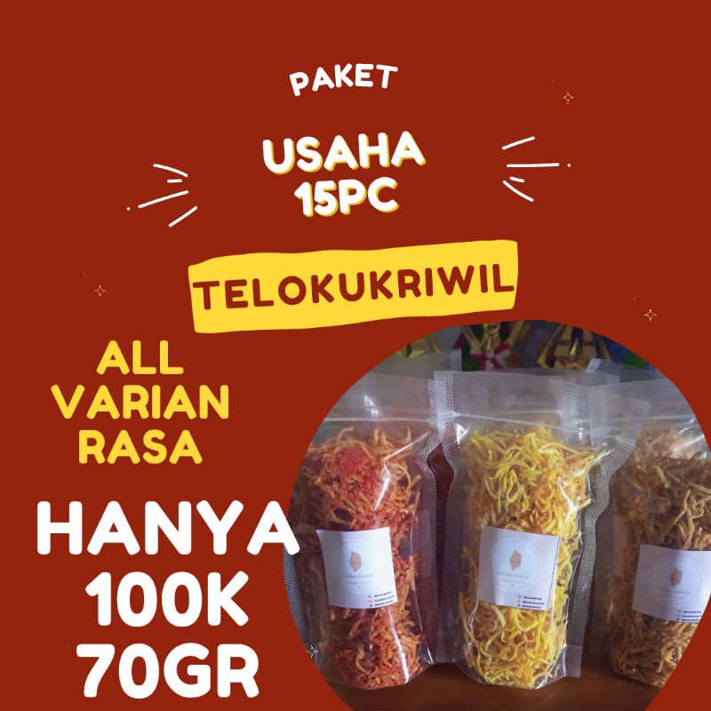 

PAKET USAHA SNACK 100K 15pC 70GR