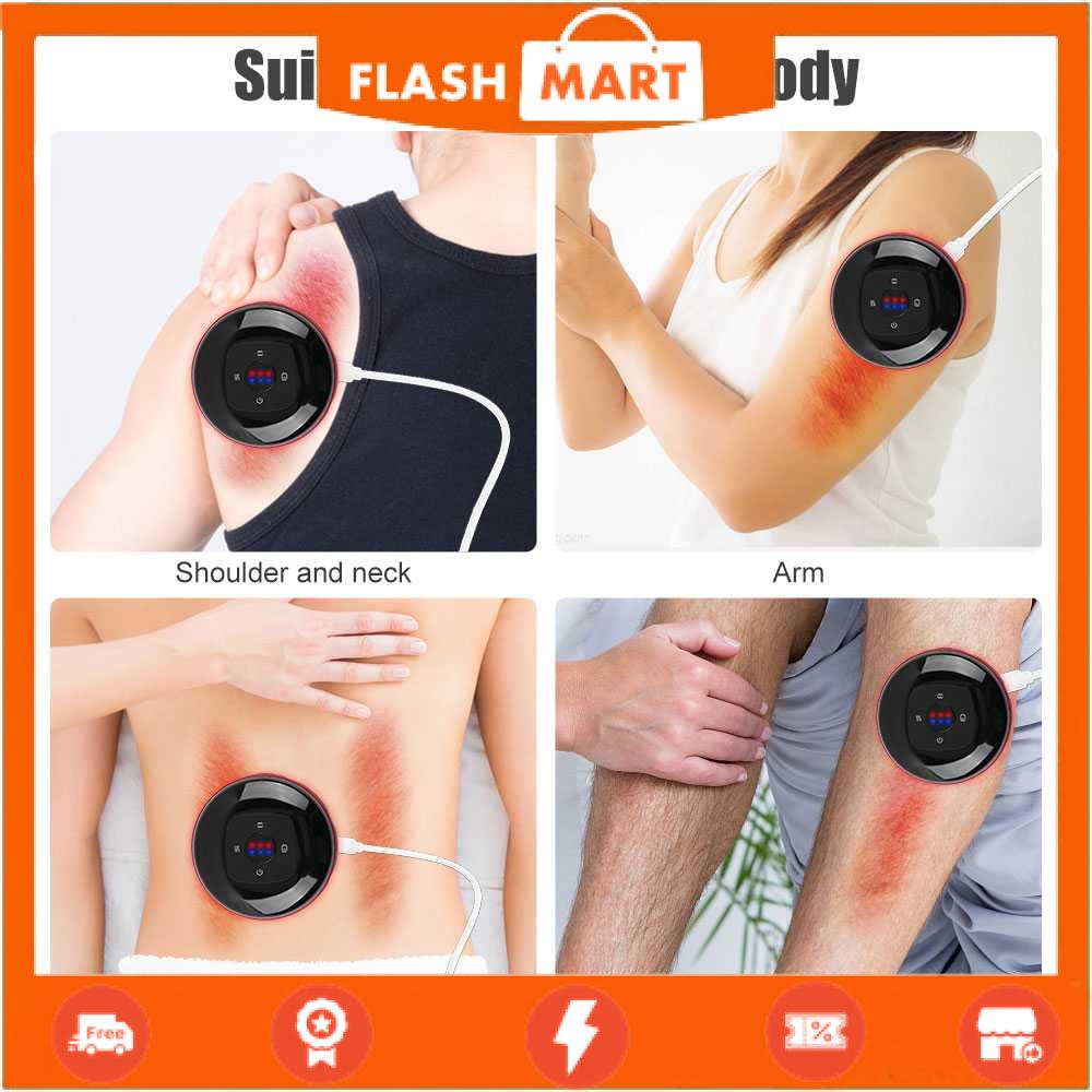 FLASHMART Alat Pijat Bekam Kerokan Elektrik Red Light Therapy Massager - DS-A23