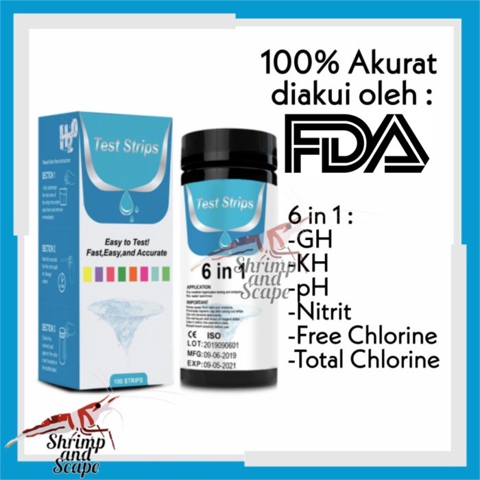 KH GH Nitrit Klorin Water Test Kit Aquarium / Aquascape / Alat Tes Air
