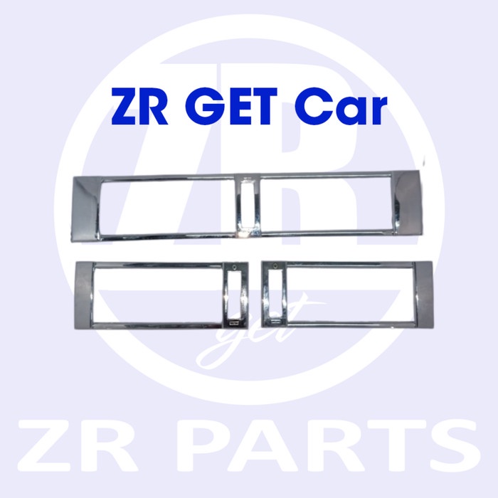 frame air vent / kisi kisi / ring chrome ac mercedes benz w124 Y2K