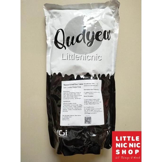

Qudyew Dark Chocolate bubuk minuman serbuk coklat lge03