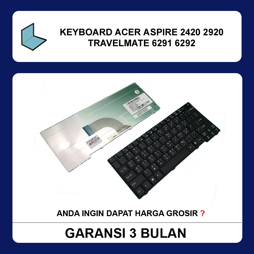 Keyboard Acer Aspire Travelmate 6291 6292 2420 2920