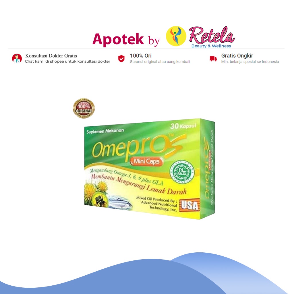Omepros Mini Caps 30 Kapsul