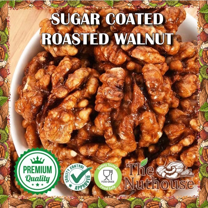 

250gr Sugar Coated Roasted Walnut / Kenari Panggang Dilapisi Gula