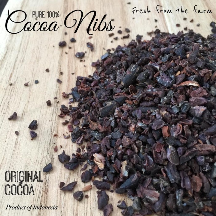 

Cocoa Nibs 100gr - Biji cokelat Murni - Pure Cocoa
