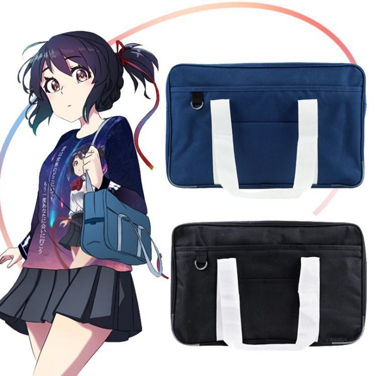 ♘Sera  Toko Jepang ortodoks JK seragam tas besar mahasiswa tas kain Oxford tas bahu tas wanita DK tas